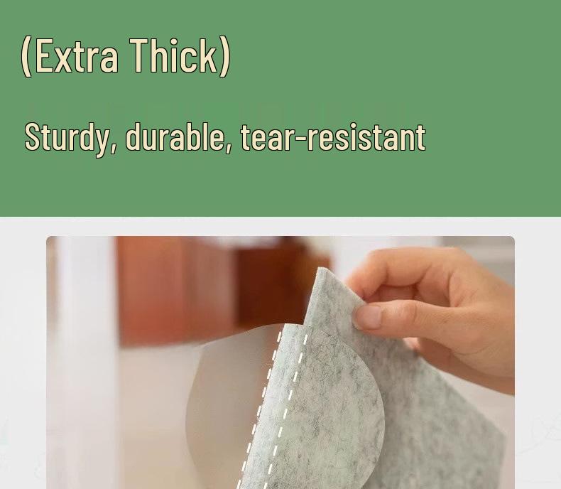 Disposable Stain-Removing Kitchen Floor Mat: Self-Adhesive, Oil & Water-Absorbing, Thickened, Odorless, Non-Slip Design.