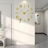 Digital Luminous DIY Acrylic Wall Clock - Punch-Free Decorative Quartz Timepiece