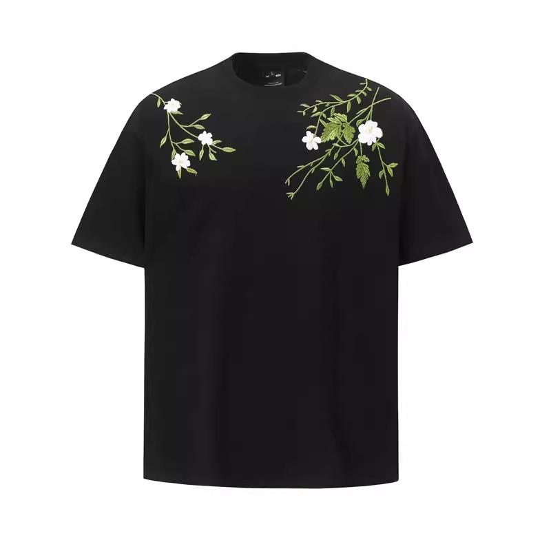 

Мужская повседневная футболка с принтом 2025 года, летний свободный модный мужской топ с круглым вырезом 2XL чёрный