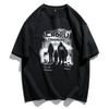 Short-Sleeved T-Shirt Men'S Trendy Half-Sleeved Men'S Top Loose Trendy Couple Five-Quarter-Sleeved Clothes