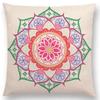 New Dreamy Sun Moon Stars Colorful Lotus Eternity Mandala Gorgeous Floral Pattern Design Prints Cushion Cover Pillow Case