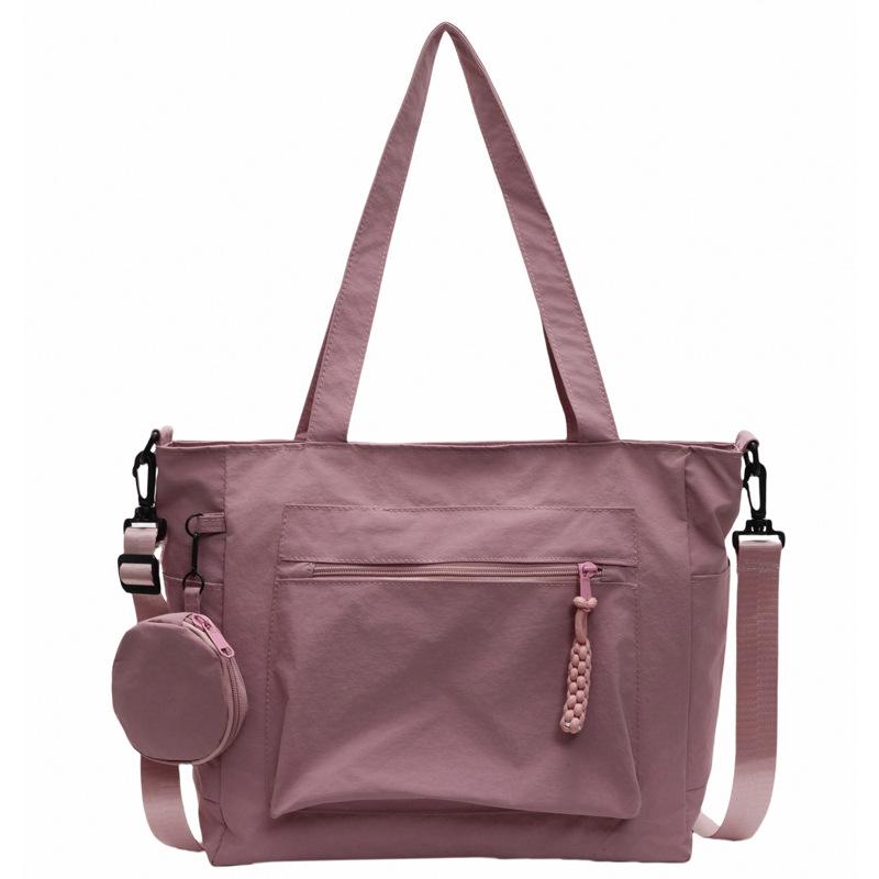 Leisure Commuter Tote Bag Canvas Women's Bag 2025 Spring New Fashion Simple Large Capacity Shoulder Bag Women's Bag