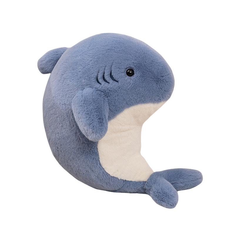 Cartoon Soft Shark Doll Plush Toy One-Horned Whale Seal Doll Girl Company Soothing Doll