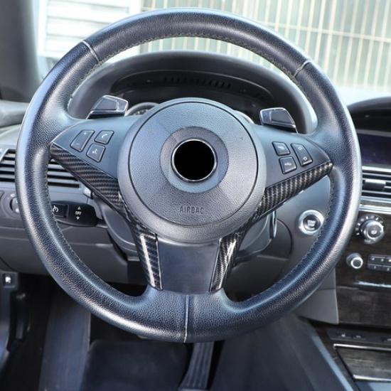

ABS Carbon fiber Steering Wheel Lower Side Trim For BMW 6 Series E63 E64 04-09
