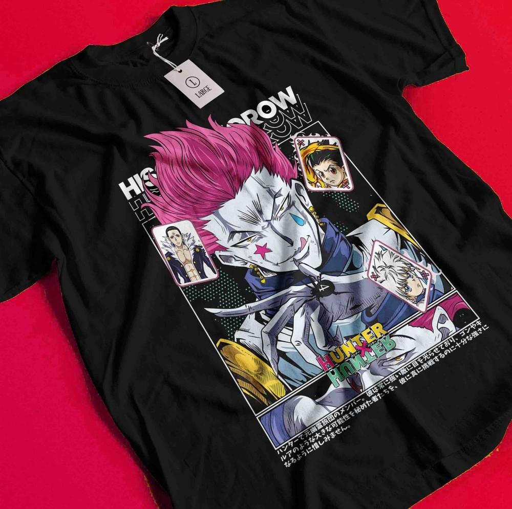 

Hisoka Shirt Hunter X Hunter Tshirt HXH Gon T-Shirt Chrollo Kurapika Tee Illumi BB1573 XL