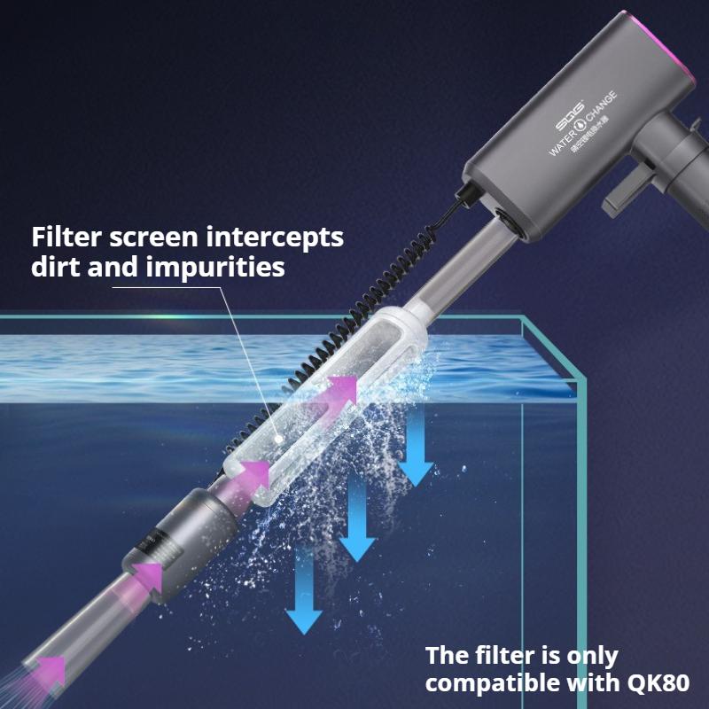 Fish Tank Sand Cleaner Pump Large Flow Water Poop Cleaner Automatic Electric Aquarium Vacuum Fishbowl Washer Cleaning Tools