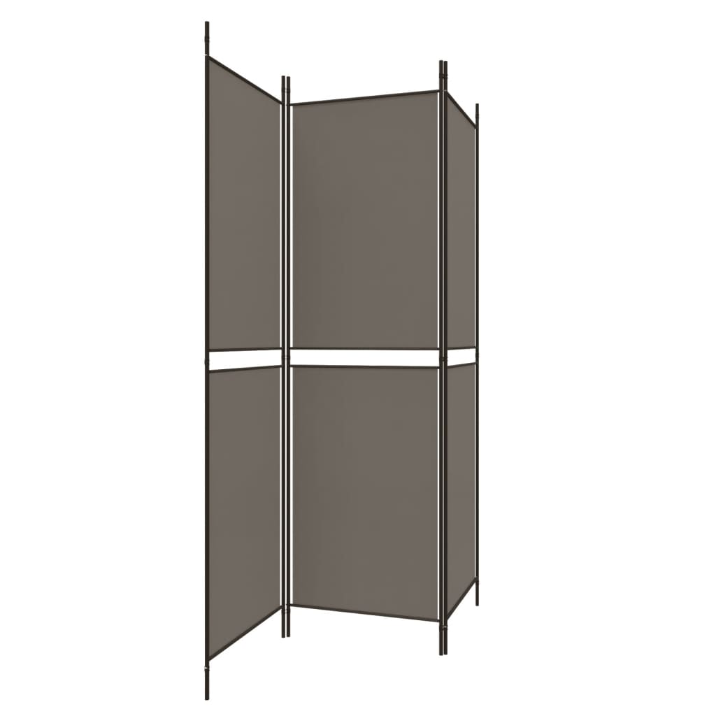Vidaxl Parawan 3-Panelowy, Antracytowy, 150X220 Cm, Tkanina