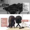 1-11pc Folding Wig Stand Adjustable Plastic Hat Display Stand Portable Fashion Model Wig Cap Holder FHome Salon Travel Use