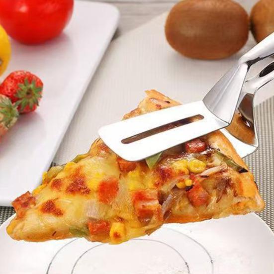 3Pcs Food Clip Grill Clamp with Extra Long Heat-Resistant Handle Stainless Steel Steak Fish Burgers Bread BBQ Tongs Kitchen Grilling Tool