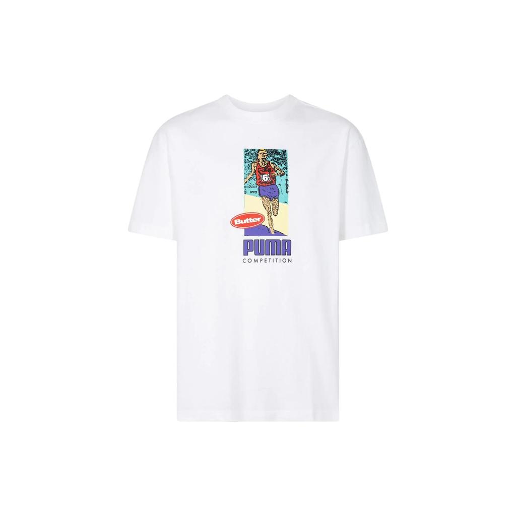 New PUMA BUTTER GOODS T Shirts Men's White 534058-52