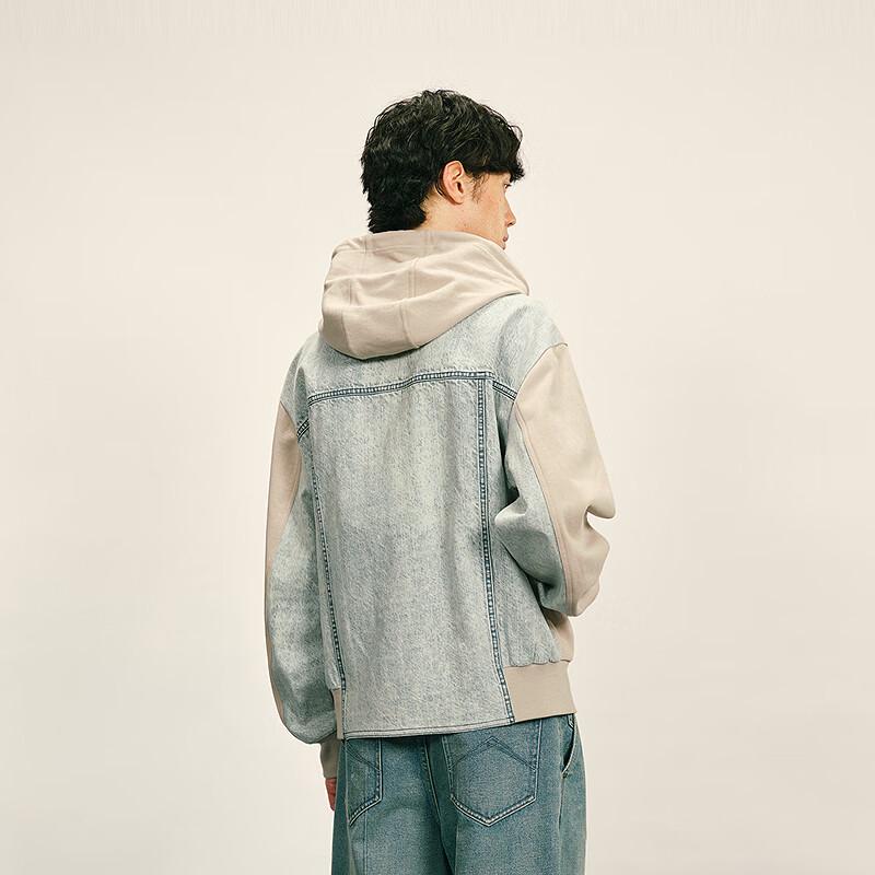 CROQUIS Men's Loose Fit Hooded Cardigan Sweatshirt