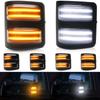 For Ford F250 F350 F450 F550 08-16 Sequential Blinker Signal Lamp 4 Kind Amber Dynamic Switchback Mirror DRL Turn Signals Lights