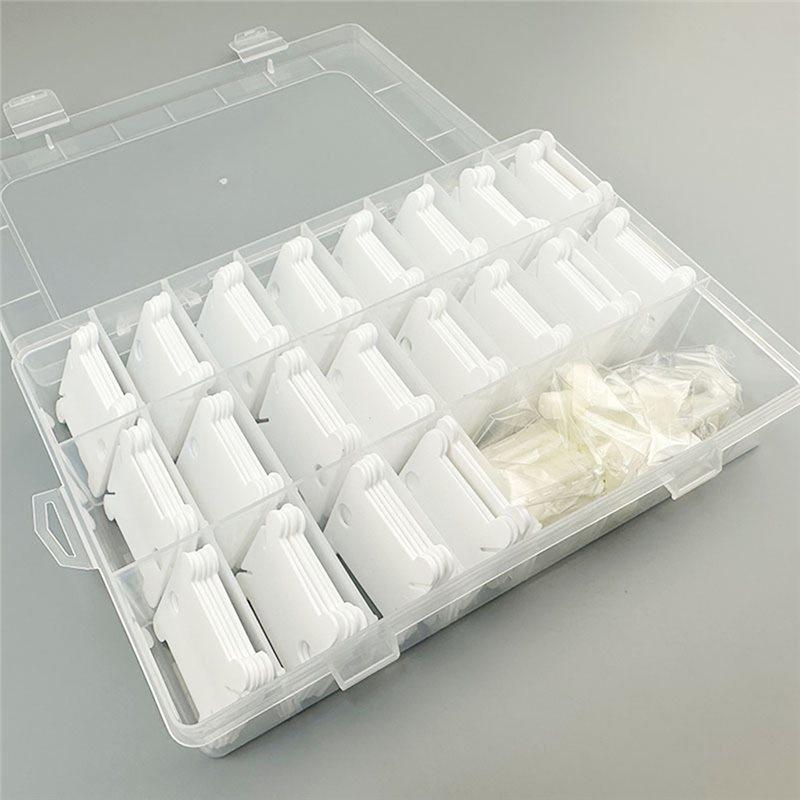 AT19-100-Piece Winding Board Storage Box + Yarn Winder Combination Set For Thread Holder Sewing Storage