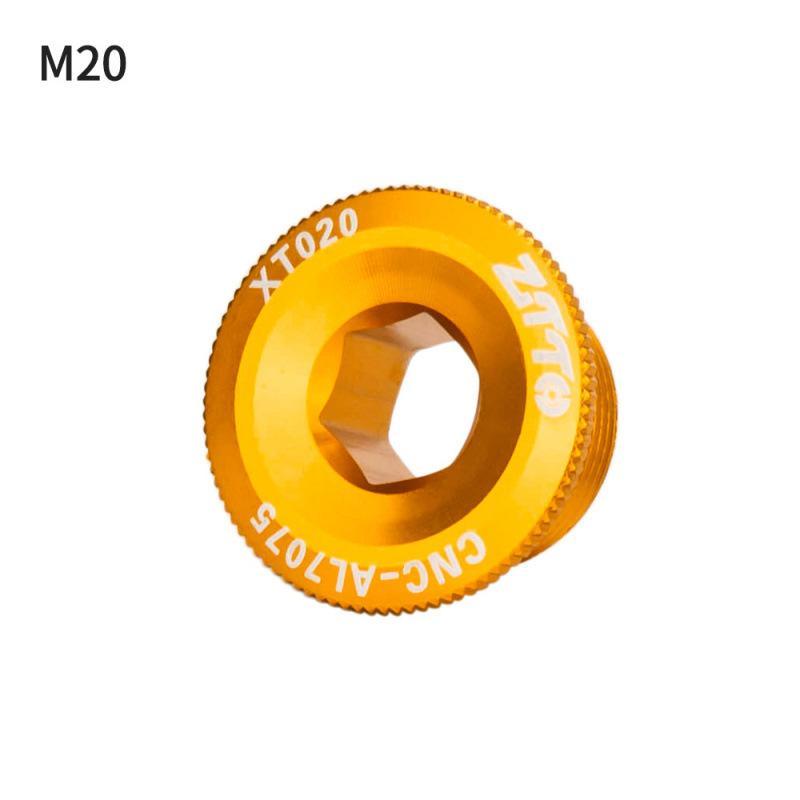 Bicycle Crank Arm Fixing Bolt Wear Resistant Aluminum Alloy Bike Crankset Nut Cover 1PC for Mountain Biking Replacement
