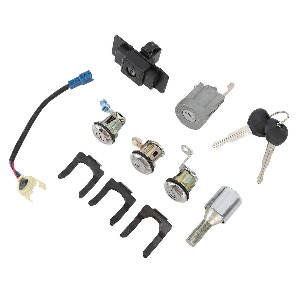 Car Full Lock Cylinder Key Set MR259111 Replacement for Mitsubishi Pajero Montero 2nd 1990 to 2004