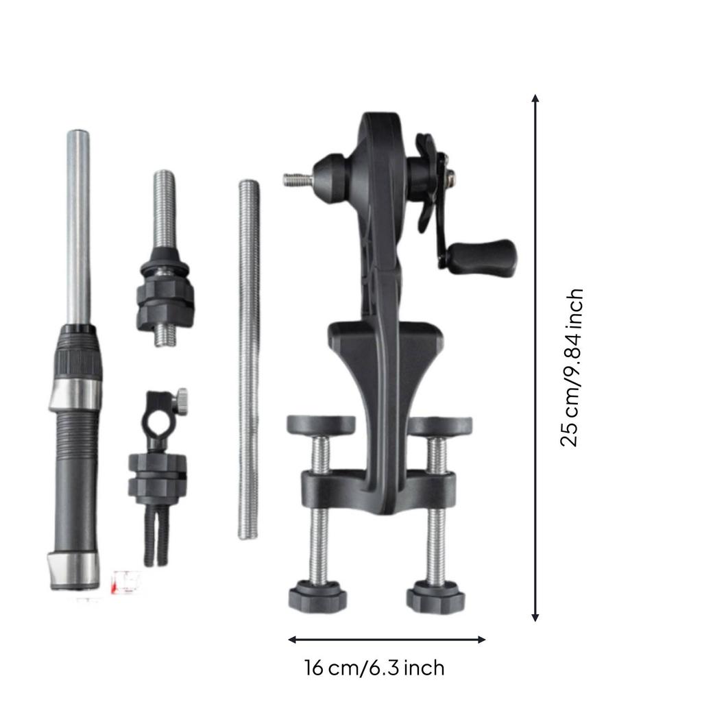 Fishing Line Winder with Clamp Adjustable Spooling Tool Sturdy for Workbench