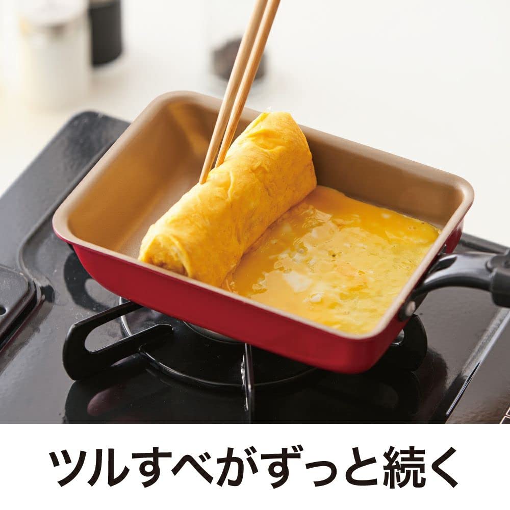 Put an End To Your Frying Pan Evercook Omelet All Heat Source Compatible Frying by Search! Pan, 13x18cm, (IH Compatible), Non-Stick Pan, PFOA-Free,