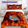 Set Lenzuola Stampato 3 Pezzi FC Real Sociedad Copripiumino Traspirante con Federe Biancheria da Letto Decorativa per Camera da Letto Casa