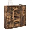 Sideboard with Drawers Smoked Oak 100.5 x 35 x 98.5 cm