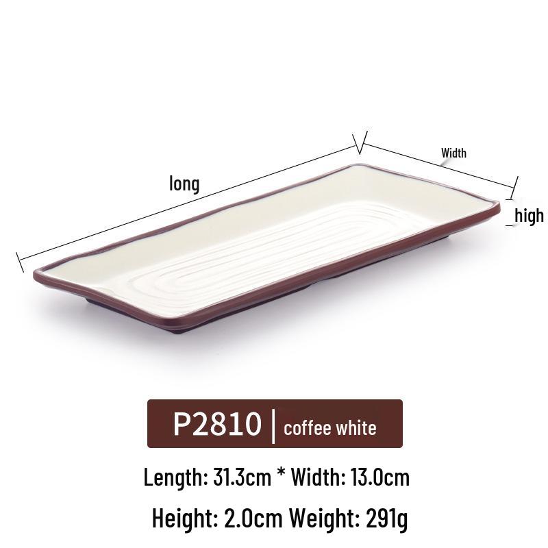 Kaibaiya Melamine Rectangular Sushi & BBQ Tray