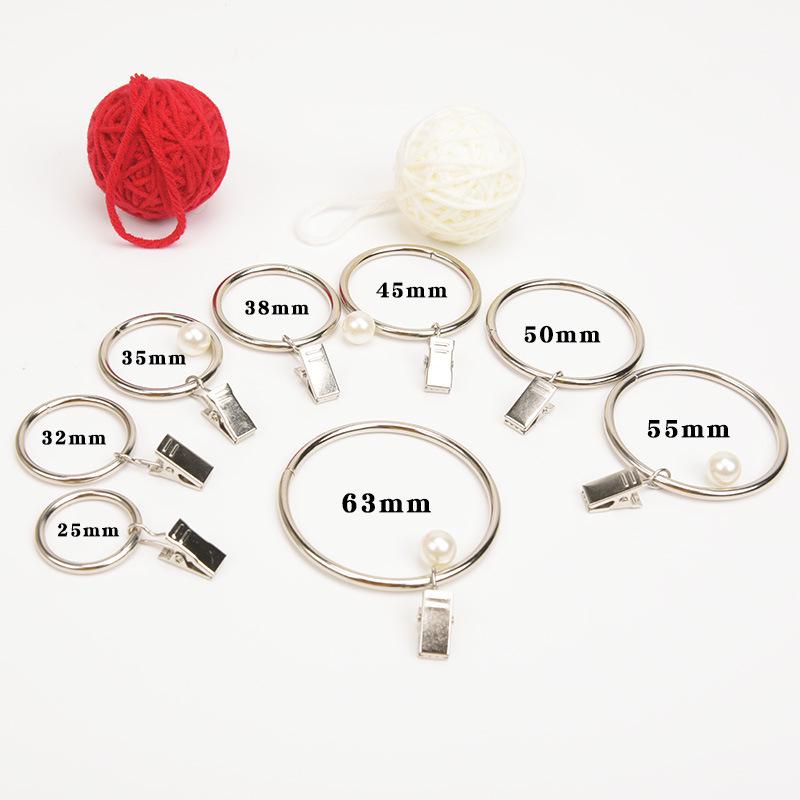 Shower Curtain Hooks and Clips: Roman Rings & Curtain Rings