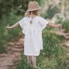 Girls' Dress Summer Thin Lotus Leaf Sleeve Princess Dress for Baby Girls