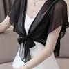 New Women's Short Chiffon Shawl, Versatile Summer Cardigan, Lightweight Outerwear
