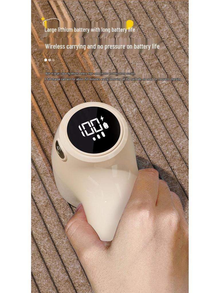 Rechargeable Lint Remover: Portable, Dual-Function, with Digital Display