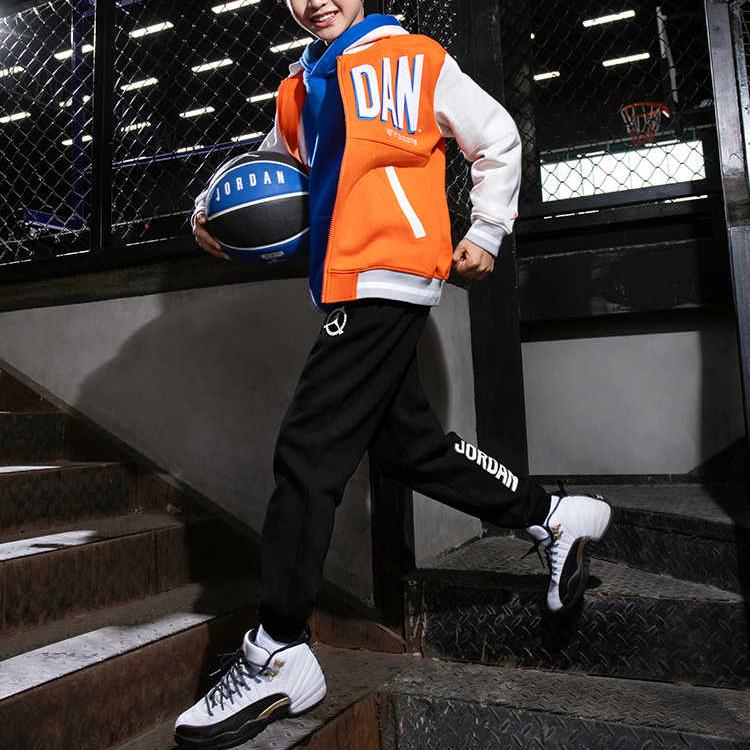 Jordan Kids Letter Logo Pattern Printed Knit Jacket Kids jackets Light-Grass-Orange FJ6406-891