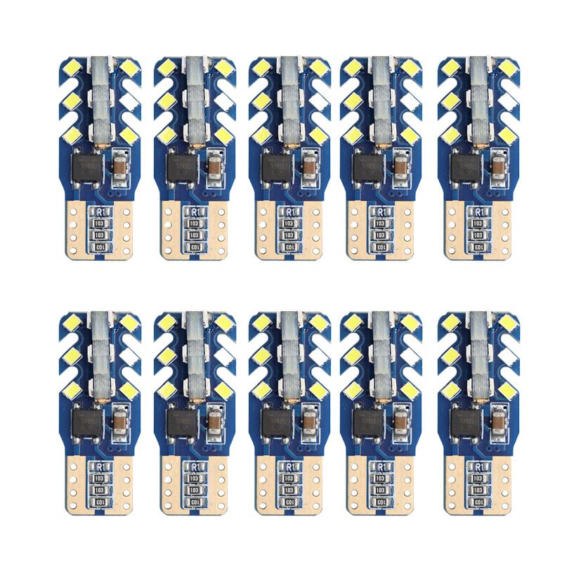 T10 Led Canbus W5W Led Bulbs WY5W 168 194 Error Free Car Interior Lights Dome License Plate Clearance Lamp 6000K White 12V