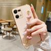 Reno7 4g Love Heart Bracelet Case For Oppo Reno 7 5 6 8 Lite 7lite 8t Reno6 Reno5 Chain Plating Silicone Cover Realme 10 9 Pro