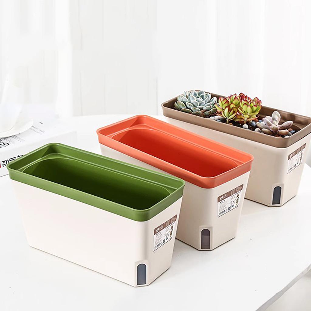 Rectangular Planter Flower Decorative Garden Planter Garden Plant Pot Indoor Plants Flowers Planter Decorative Planter