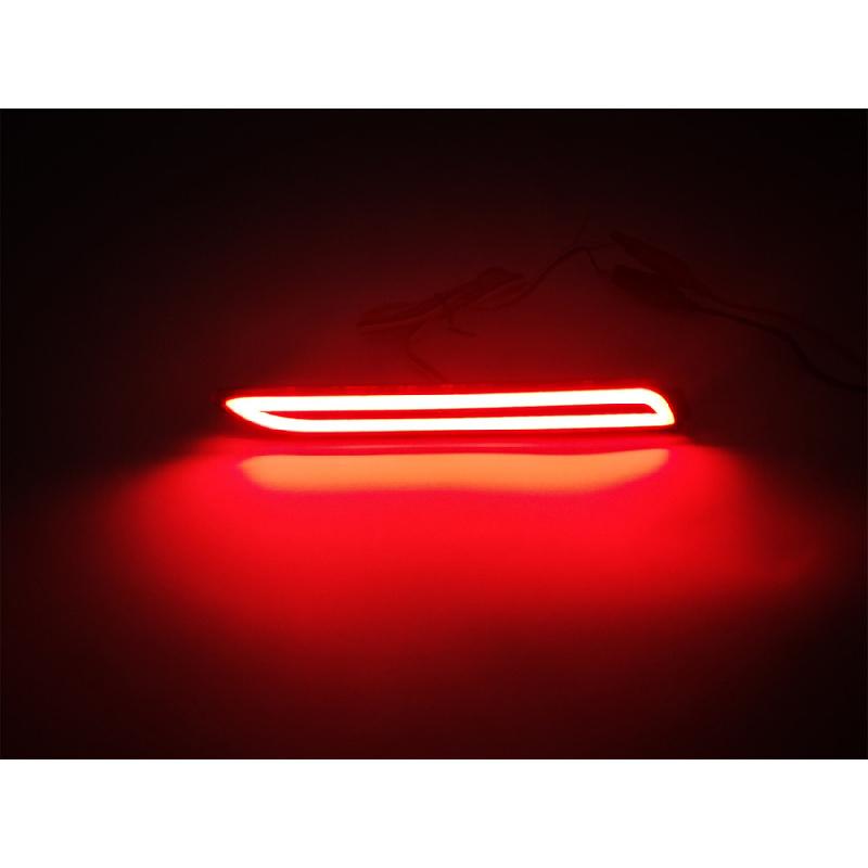 1 Pair Led Rear Bumper Reflector Brake Stop Lights Lamps For Toyota Matrix Lexus