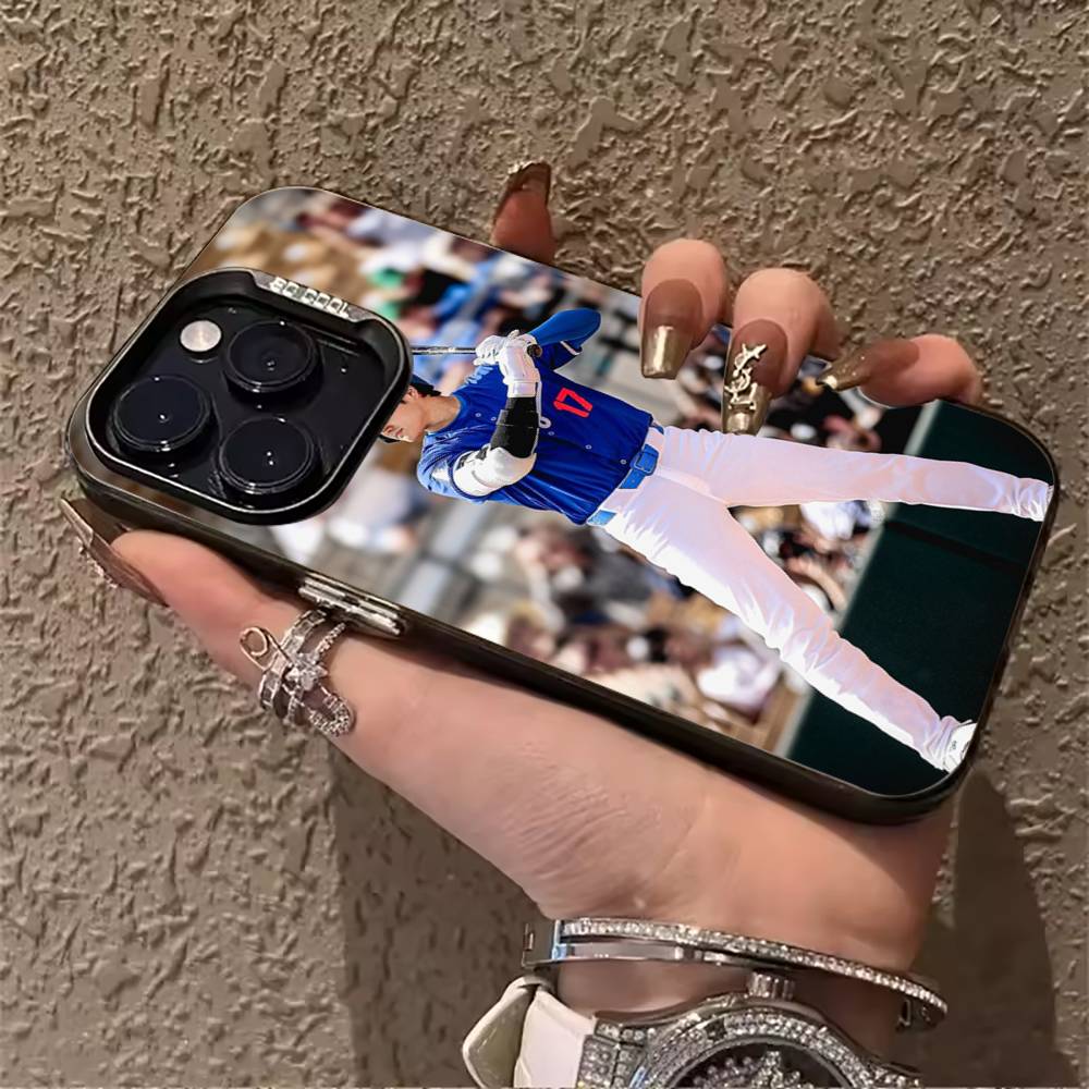 Baseball S-Shohei Ohtani Phone Case For IPhone17 16 11 12 13 14 15 16 Pro Max Plus Cover Colored Silver Funda Bumber