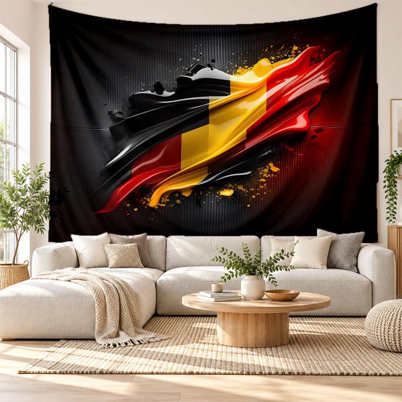 Deutschland Nationalmannschaft Wandteppich, Weicher Stoff Wandbehang, Dekorative Kulisse Für Schlafzimmer Heimwandkunst