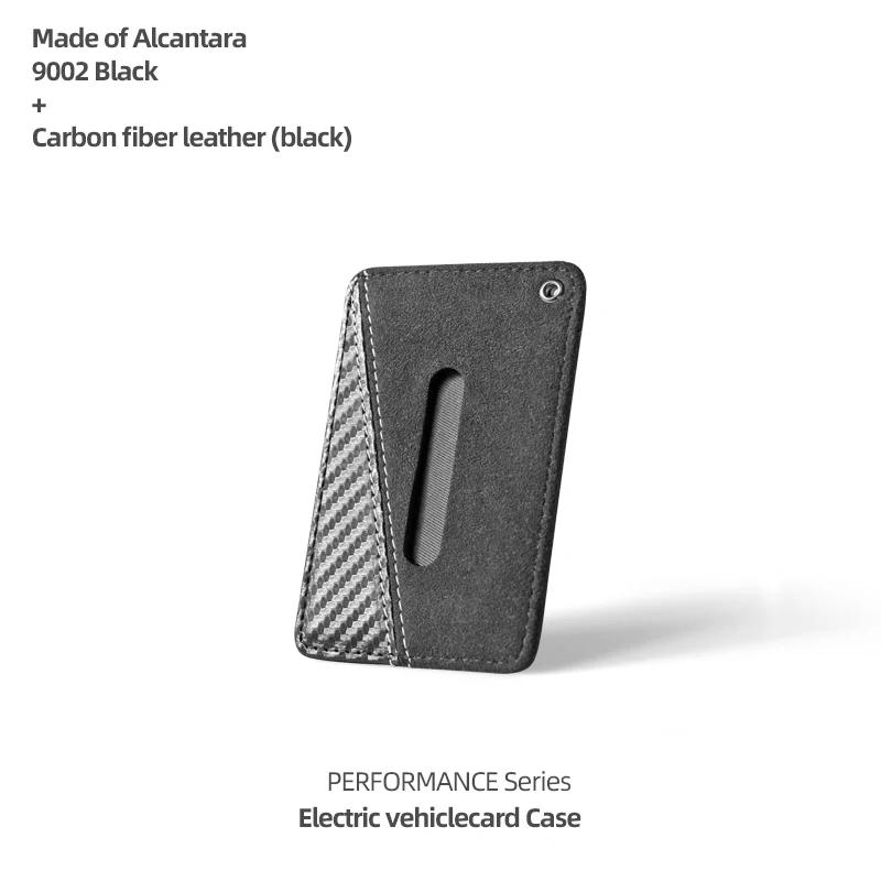 Betterhumz For Tesla Model 3 Y Juniper S X Made of Alcantara Key Card Case Card Clip Protection Car Interior Tuning Accessories