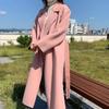 Autumn Winter Women Casual Loose Woolen Coat Vintage Solid Chic Outerwear Warm Soft Overcoat Female Fashion Cloak New Clothes
