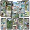 Claude Monet Kunst Telefoonhoesje Voor Samsung Galaxy S26 Ultra S25 Plus S24 FE S23 S22 5G S21 S20 Cover Zwart Zacht