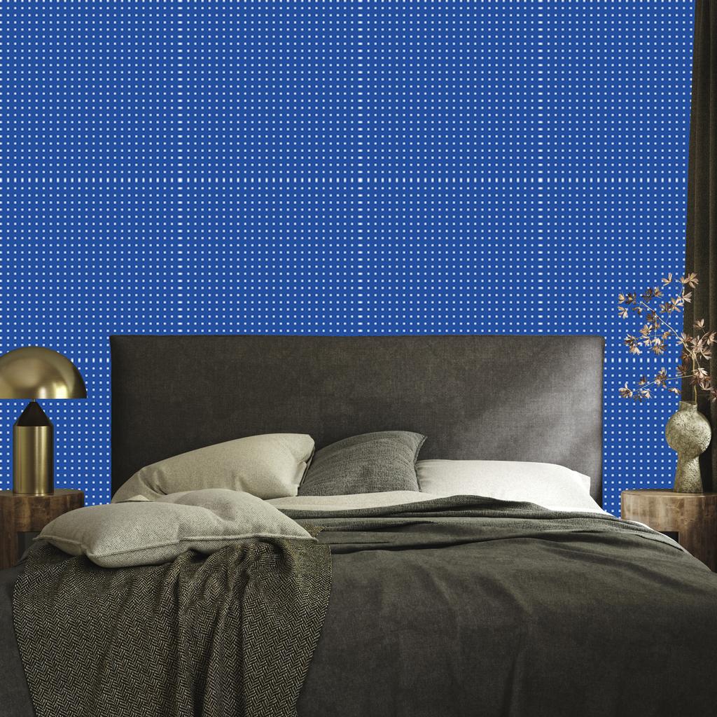 Wallpaper Dots Blue, Mountain Blue for Living Room and Bedroom 50x1000