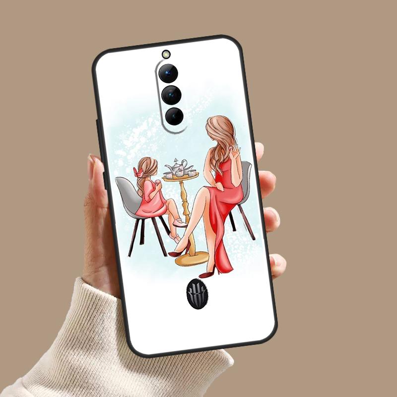 Super Mom Baby Girl Son Daughter Case For ZTE Nubia Red Magic 10S 9S 8S 8 9 10 11 Pro Plus 5G 6R 6 7 6S 7S Pro 10 Air Cover