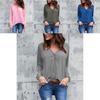 Premium Quality Spring Fashion V Collar Fold Button Long-sleeved Loose Chiffon Shirt In 8 Stunning Colors