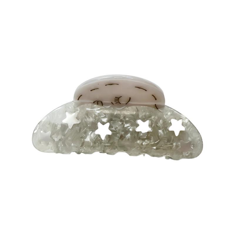 Luohe Jewelry Retro Star Claw Hair Clip - Acetate High Texture Fashion Accessory for Women