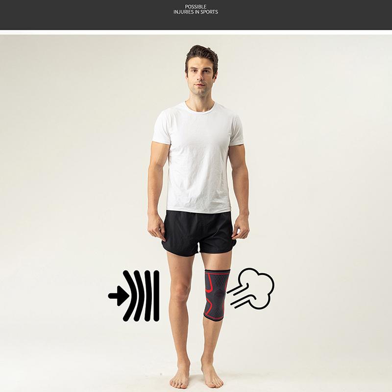 1 Pcs Running Fitness Sport Breathable Knee Guard Protector Support  Pad Single