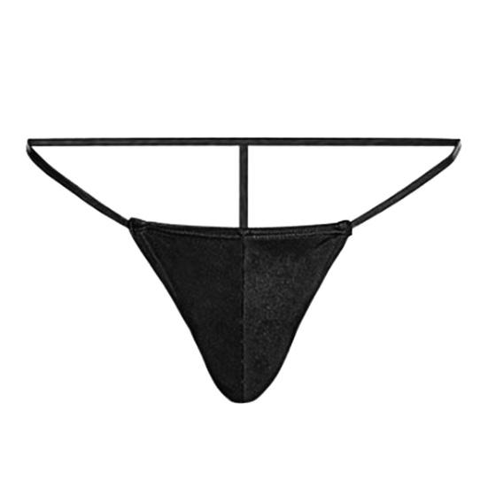 Sexy Men Thong Low-rise U-Convex T-String Style Breathable Underwear Free Movement Solid
