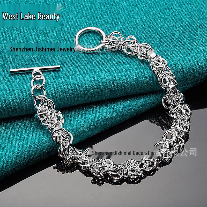 West Lake Geometric Multi-Circle Braided Bracelet