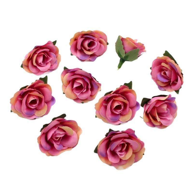 Rose Artificiali Retrò Premium Materiali per Artigianato all'Ingrosso Per Accessori per Capelli da Sposa Centrotavola Design