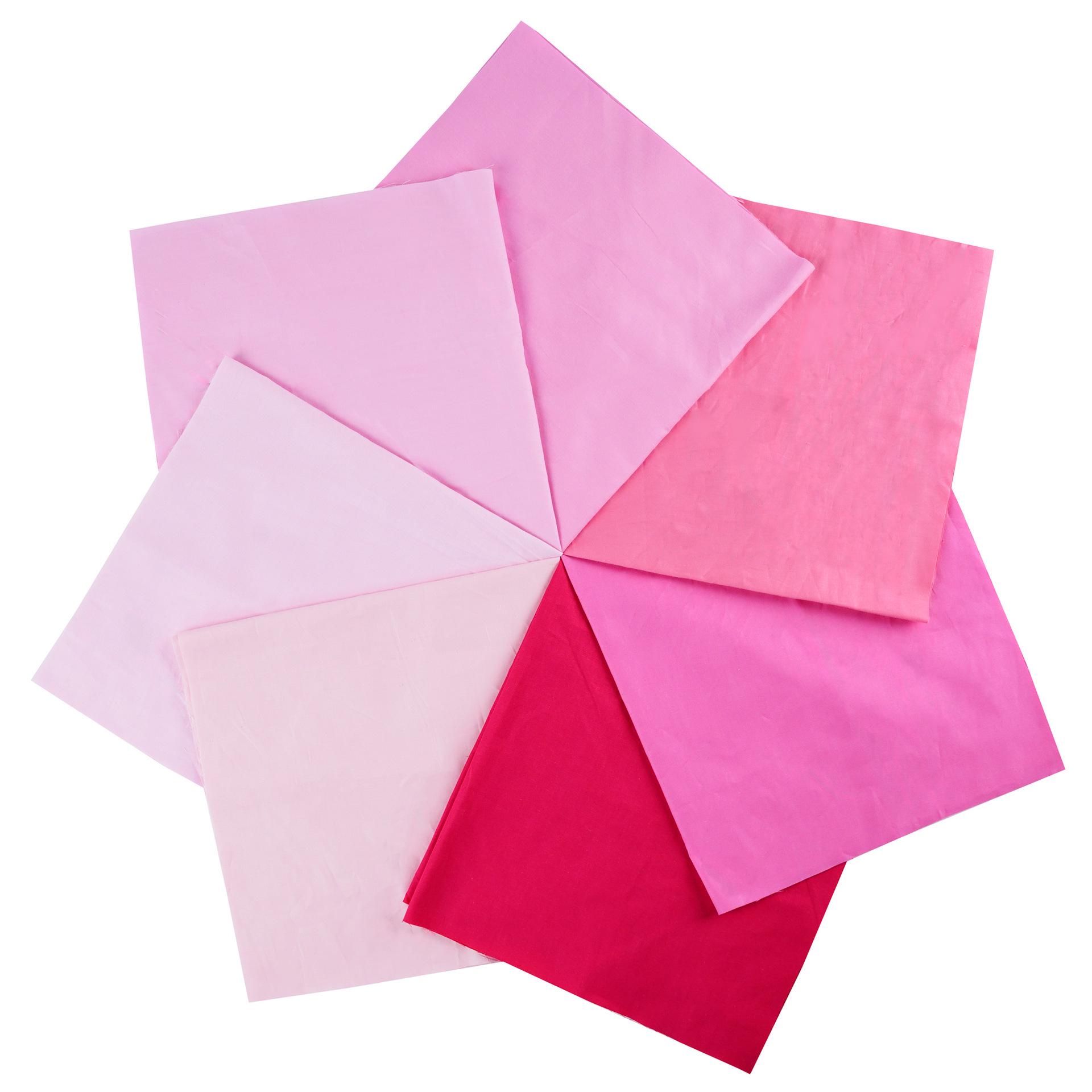 

Комплект из 7-цветной хлопковой ткани для пэчворка ручной работы - однотонные и узорчатые узоры из саржи