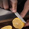 WXCOO Couteau pliant en acier de Damas Ménage Cuisine Éplucheur de fruits Hachoir à viande Désosseur Couteau de poche Manche en bois Cuisine