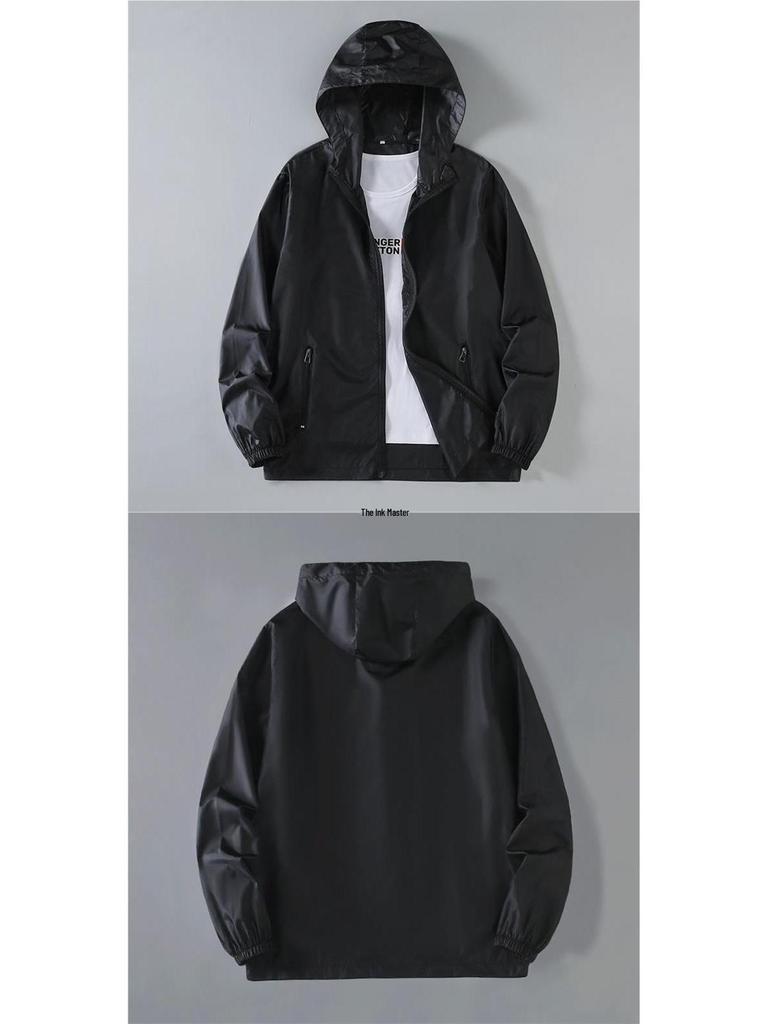 Men's Lightweight Quick-Dry Ice Silk Sun Protection Jacket - Loose, Casual Fit for Summer