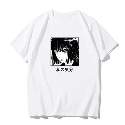 Japanese Anime Printed Men's and Women's Shirt Round Neck Loose Short Sleeve Shirt Harajuku Style Attack On Giant Y2k Clothing